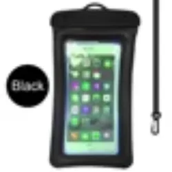 Waterproof Floating Airbag Swim Bag Phone Case (Black)