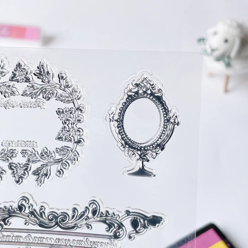 Рисунок 4 - Прозрачный силиконовый штамп с цветочной каймой