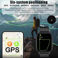 Nouvelle montre intelligente militaire GPS avec boussole GPS intégrée, altimètre barométrique, étanche 10ATM IP69K, AMOLED, appel Bluetooth, smartwatch 4