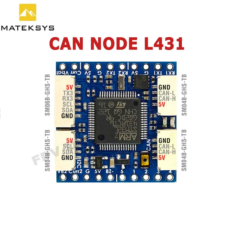 MATEK CAN-L431 AP_Periph CAN Node DroneCAN L431 26X26mm for ArduPilot GNSS Compass Barometer Airspeed Sensor