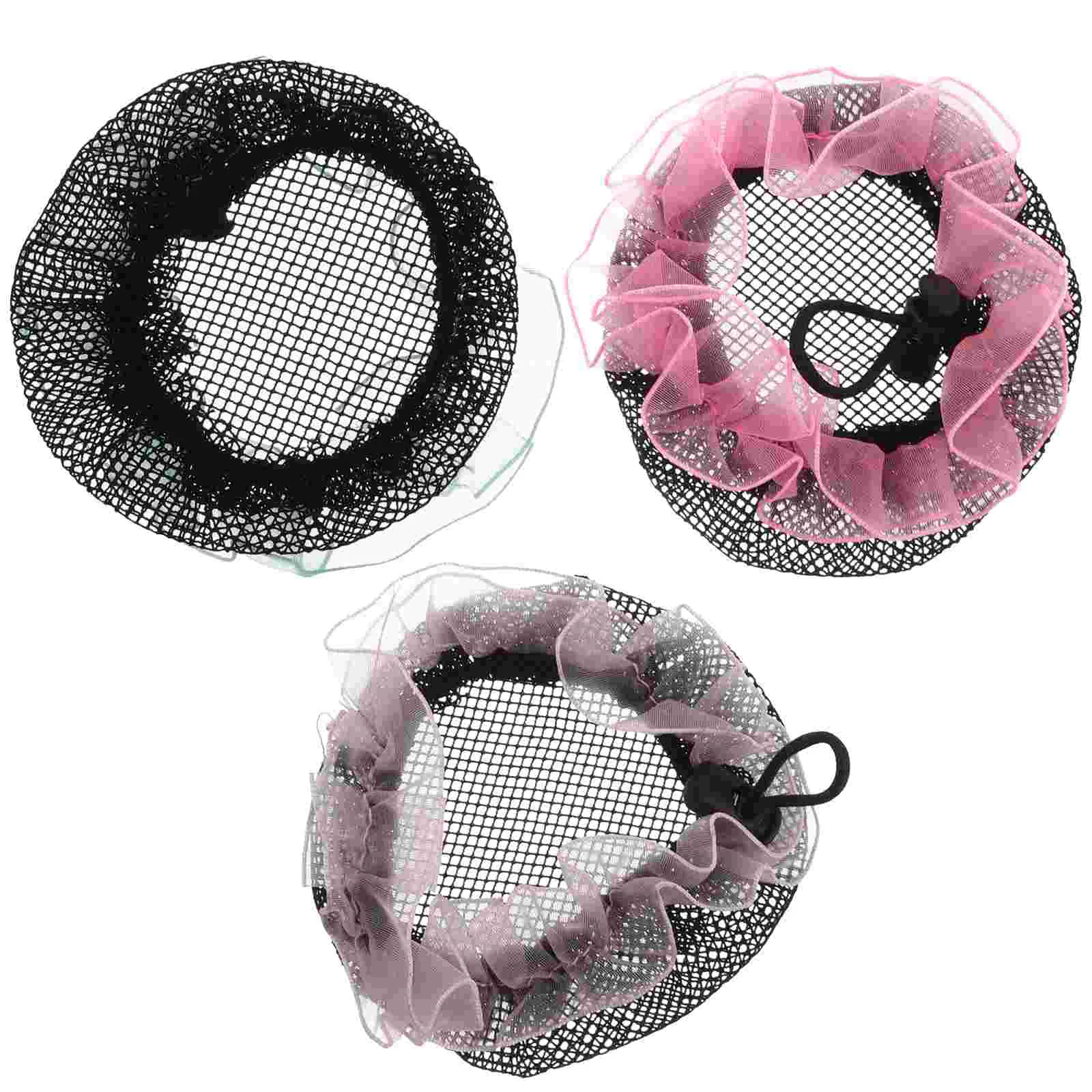 Tie The Head Children's Hair Accessories Girl Toppers Net Mesh Buns Ballet for Girls