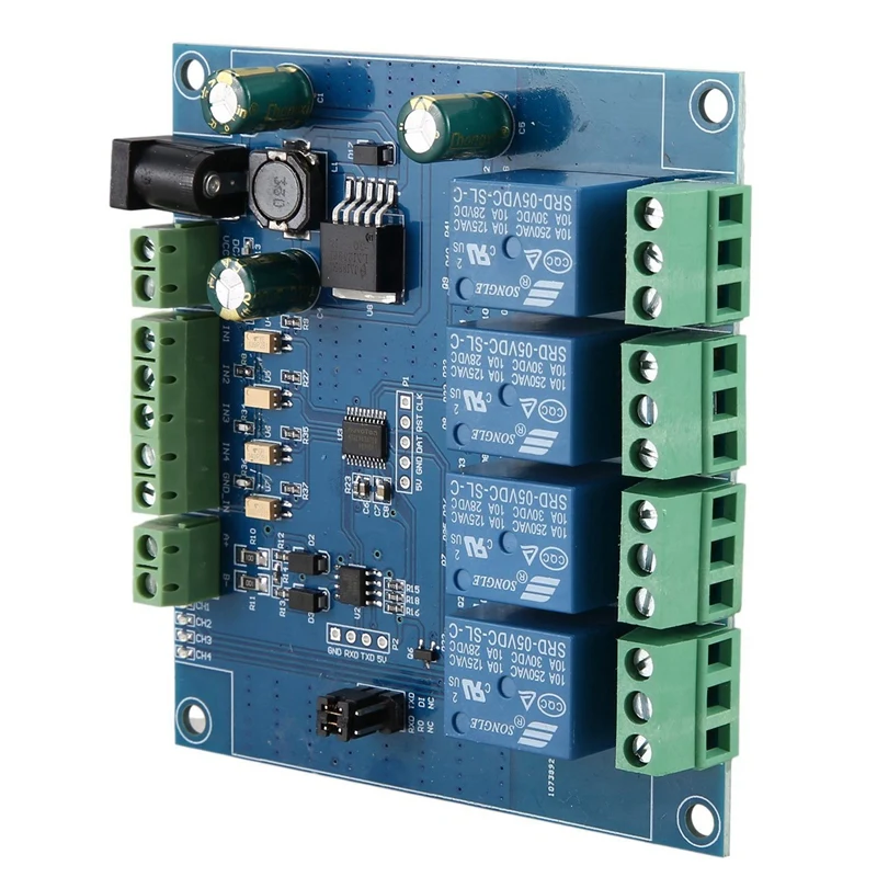 

5X Modbus Rtu 4 Ch Relay Module Input 485 Ttl Uart Communication 4-Channel Input 7-24V Relay Module