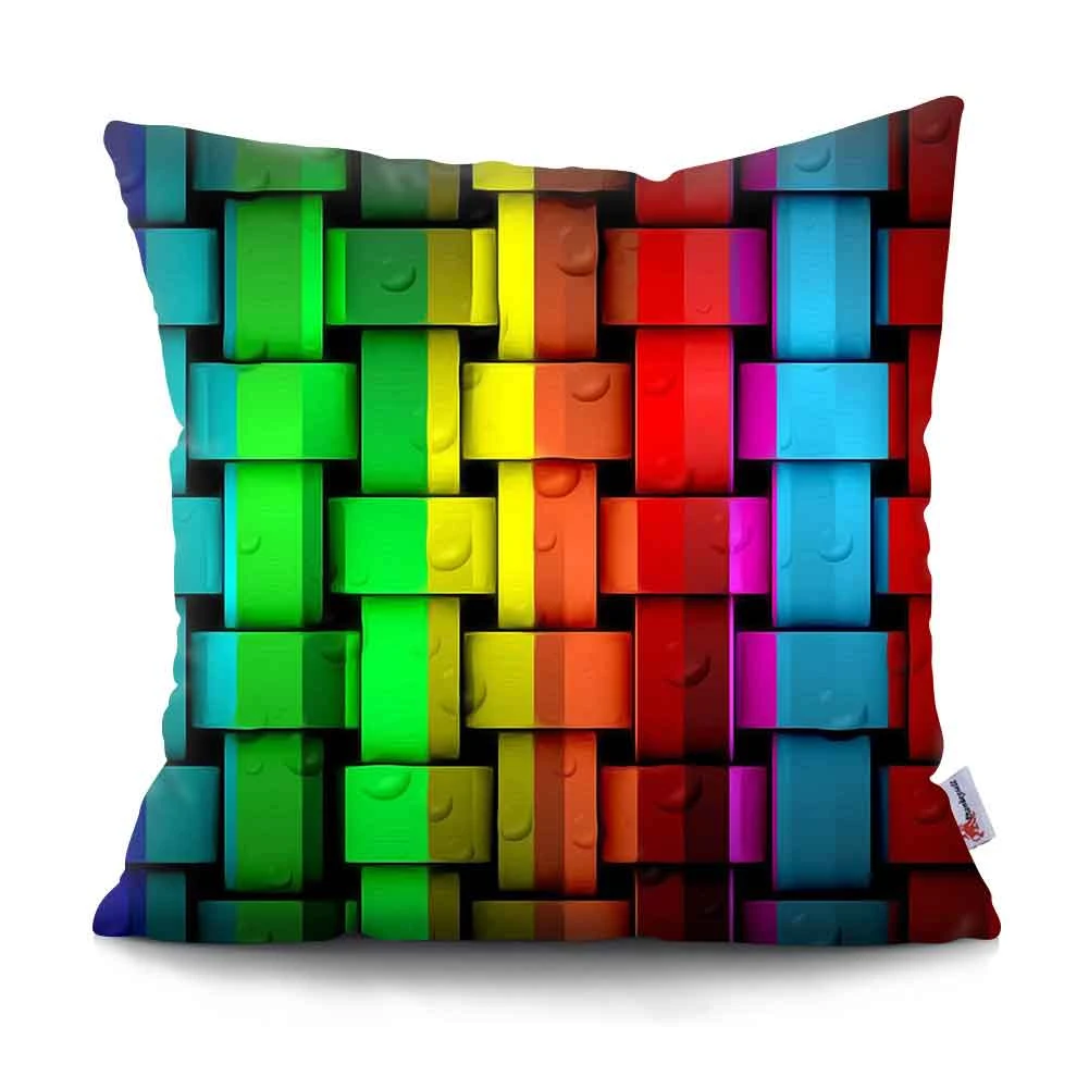colorful abstract pillows