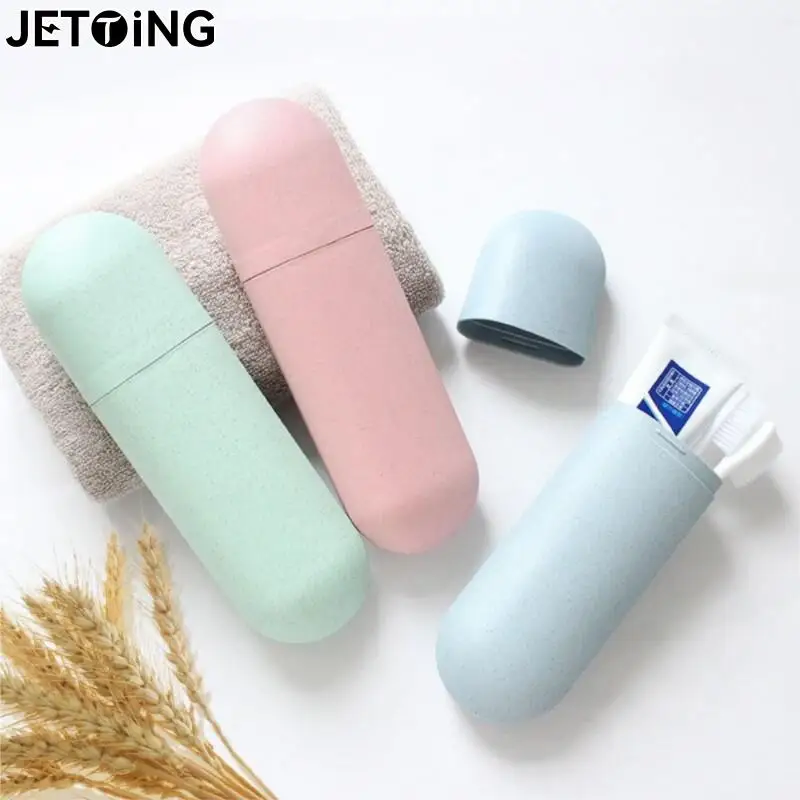 Large Toothbrush Tube Cover Case Cap Fashion Plastic Suitcase Holder Baggage Boarding Portable Organizer Travel Accessories