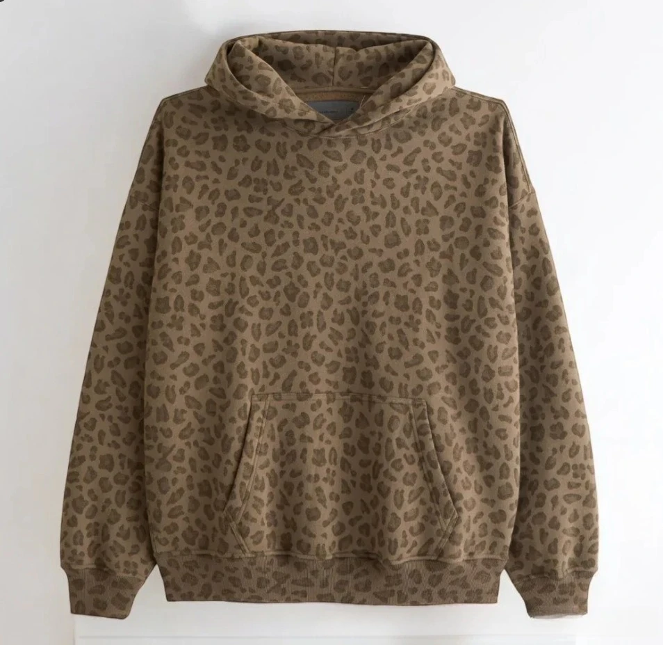 סווטשירט עם הדפס נמר אוניברסלי בסגנון רחוב אופנתי לגברים ונשים, סווטשירט עם הודי לאביב ולסתיו חדש