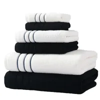 6/8PCS Bath Towel Set Adult Bathroom Cotton Super Absorbent 2 Wash Towel 2 Hand Towel 2 Bath Towel Hotel Spa Beauty Salon Grey 2