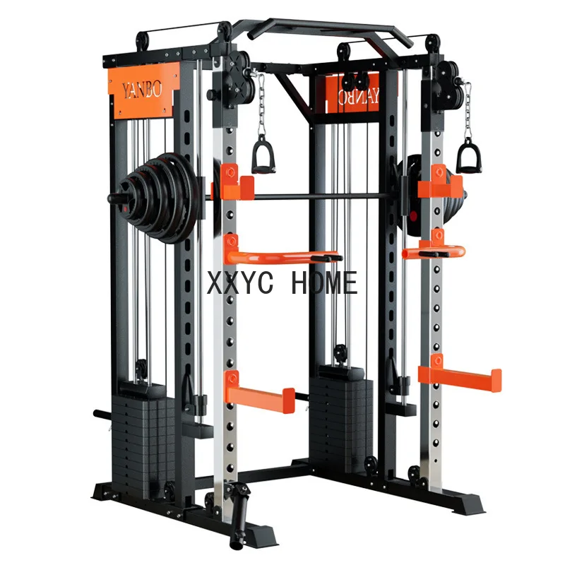 

Smith Machine Cage System, Home Gym Multifunction Rack, Customizable Strength Training Station, Fitness Equipment, Bodybuilding