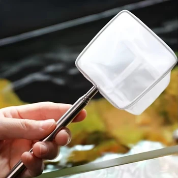 Stainless Steel Fine Net Fishing Net Retractable and Durable Aquarium and Fish Tank To Catch Small Fish Accessories Tool
