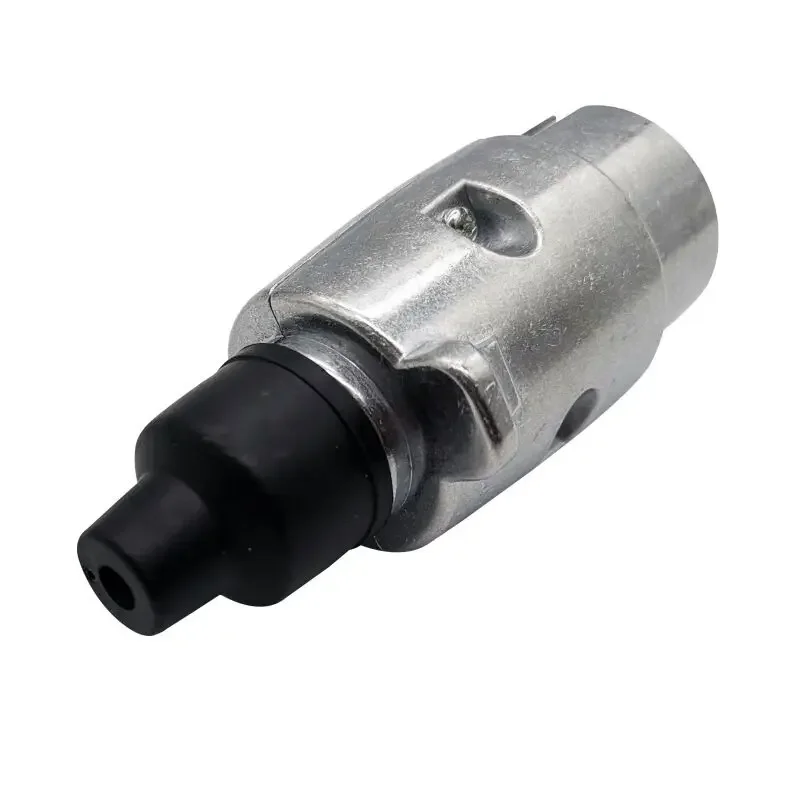12V 7 Pole Metal Trailer Plug Towbar Towing Lights Socket Car Van Caravan Towing Connectors Adapter Aluminum Alloy Plug 1pcs, trailer plug adapter,trailer socket,trailer plug socket,trailer plug,towing adapter,towing adaptor