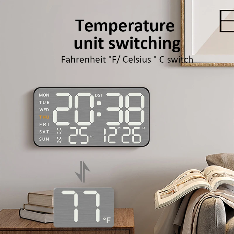 Brushed Finish Wall Clock 2