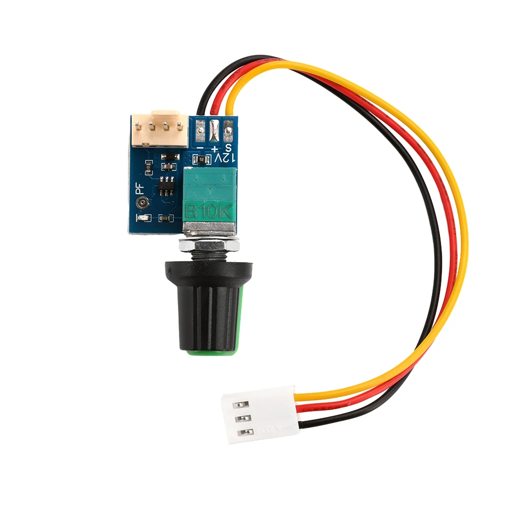 DC5-12V 수동 4 선 PWM 선풍기 속도 컨트롤러, 노브 스위치 케이스, 선풍기 모터 거버너 모듈, 3P 케이블