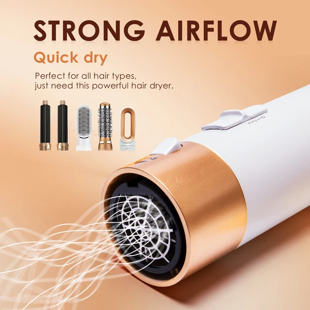 Professional 5 in 1 Hair Dryer Hot Air Comb Curler For Dyso Airwrap Hair Dryer Styling Tool Hair Straightener Hairdressing Tool 2