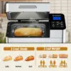 Bread Maker Machine Stainless Steel UL Certified, Nonstick Bread Pan, Homemade 2Lbs Breadmaker, Gluten-Free Setting, 3