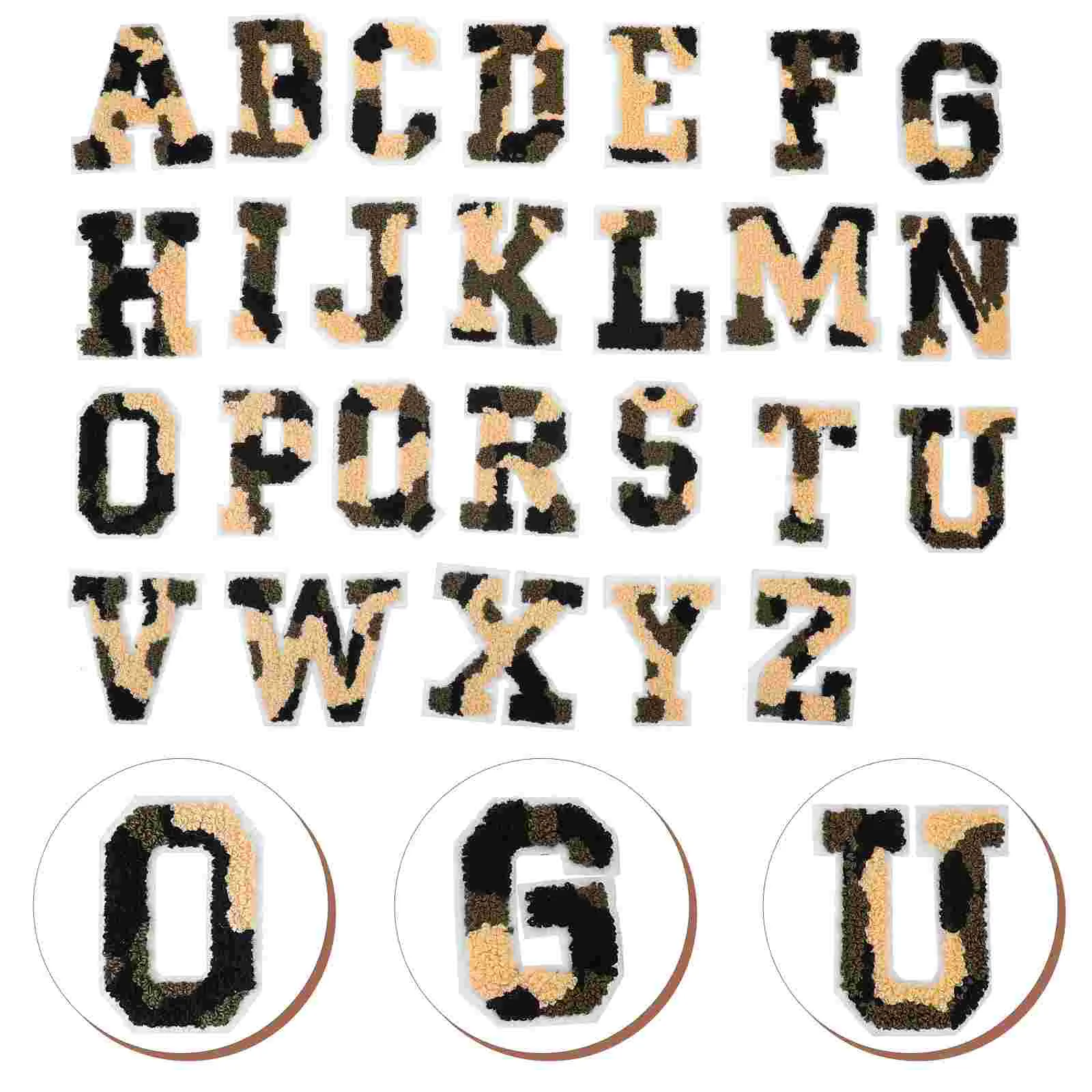 

26 Pcs Letter Patch Abc Appliques Patches Backpacks Letters Embroidery Stickers