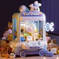 Rabbit Doll Machine Toy for Kids Mini Cartoon Claw Crane Machines with Light Music Children Toy Gifts Home Doll Grasping Machine 1