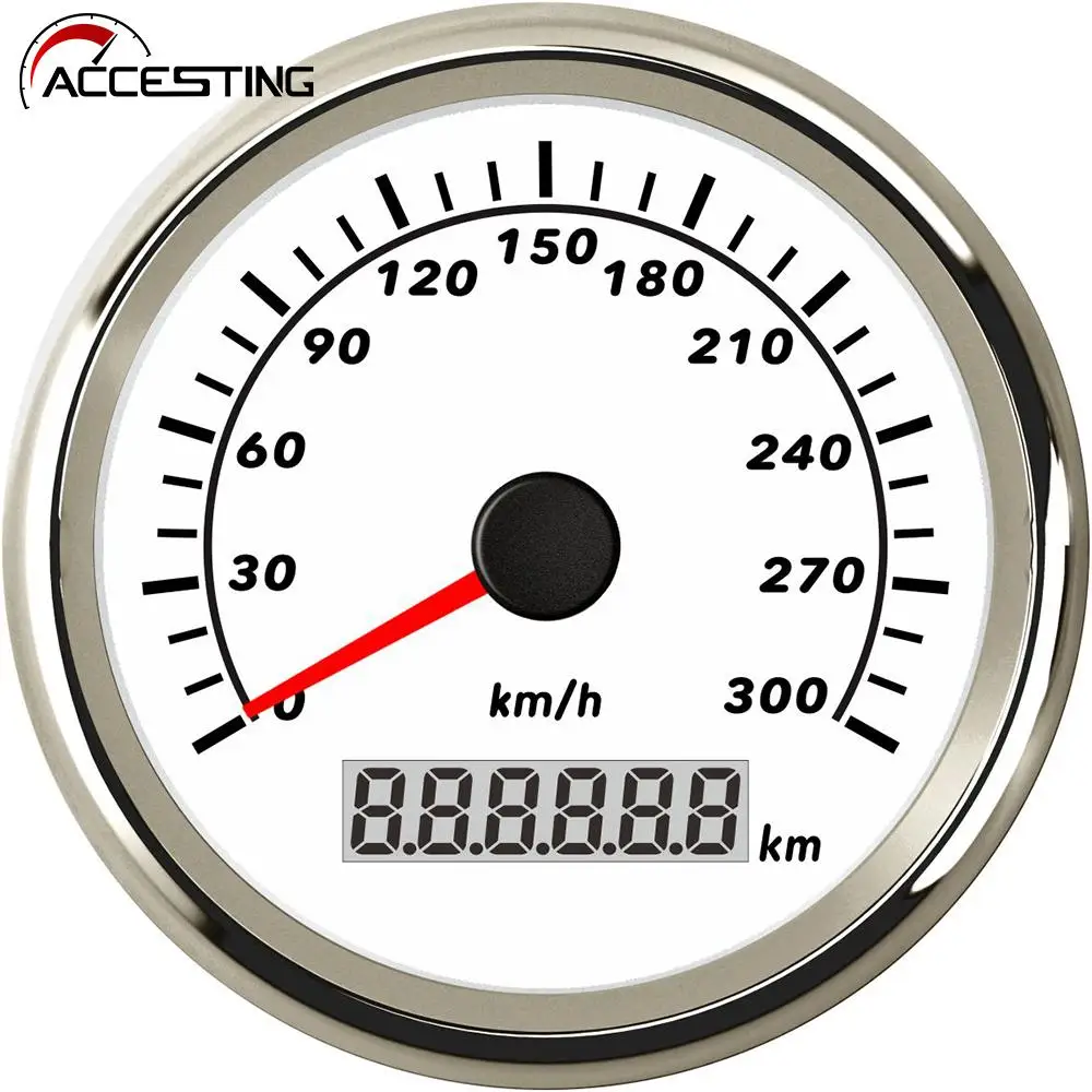 85mm Gps Speedometer 120km/h 160km/h 200km/h 300km/h Odometer Speed
