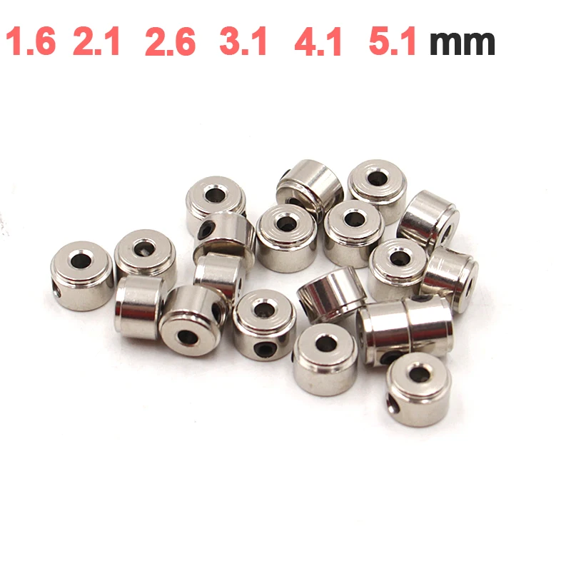 20PCS RC Aircraft Landing Gear Wheel Stoppers, 3.1mm Landing Gear Stopper  Set Stainless Steel RC Landing Gear Wheel Block Wheel Collar Landing Gear