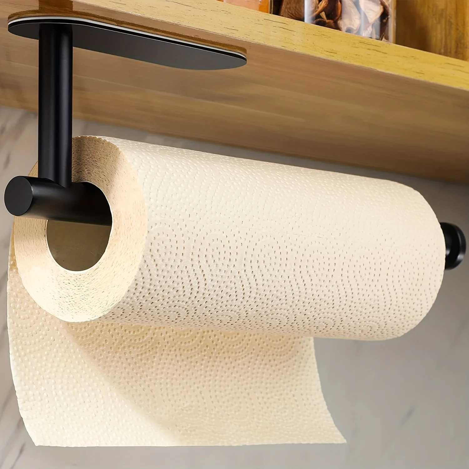 Large Paper Towel Holder,13inch Towel Under Cabinet Paper Holder for Kitchen, Roll Rack for Bathroom Stainless Steel