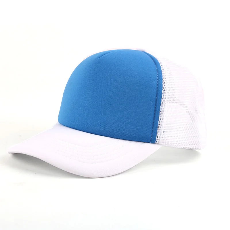 2022 Summer Baseball Cap Factory Wholesale Printing Embroidery Advertising Travel Club Team School Sponge Mesh Cap Custom Logo