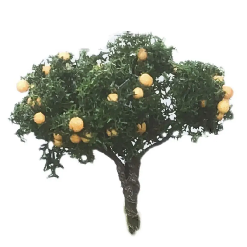 DIY Multi-size Miniature Fruit Trees Sand Table Layout Lifelike Simulation Tree Figurine Train Railroad Accessories Scene Model