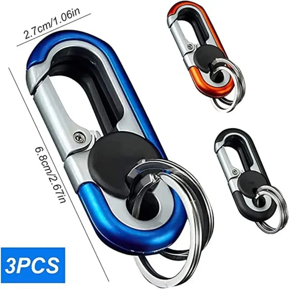Sleek Metal Keychain for Men - Stylish Key Holder and Gift Accessory