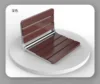 Bathroom solid wood folding stool chair wall mounted shoe changing stool shower stool for elderly pregnant women shower seat 4