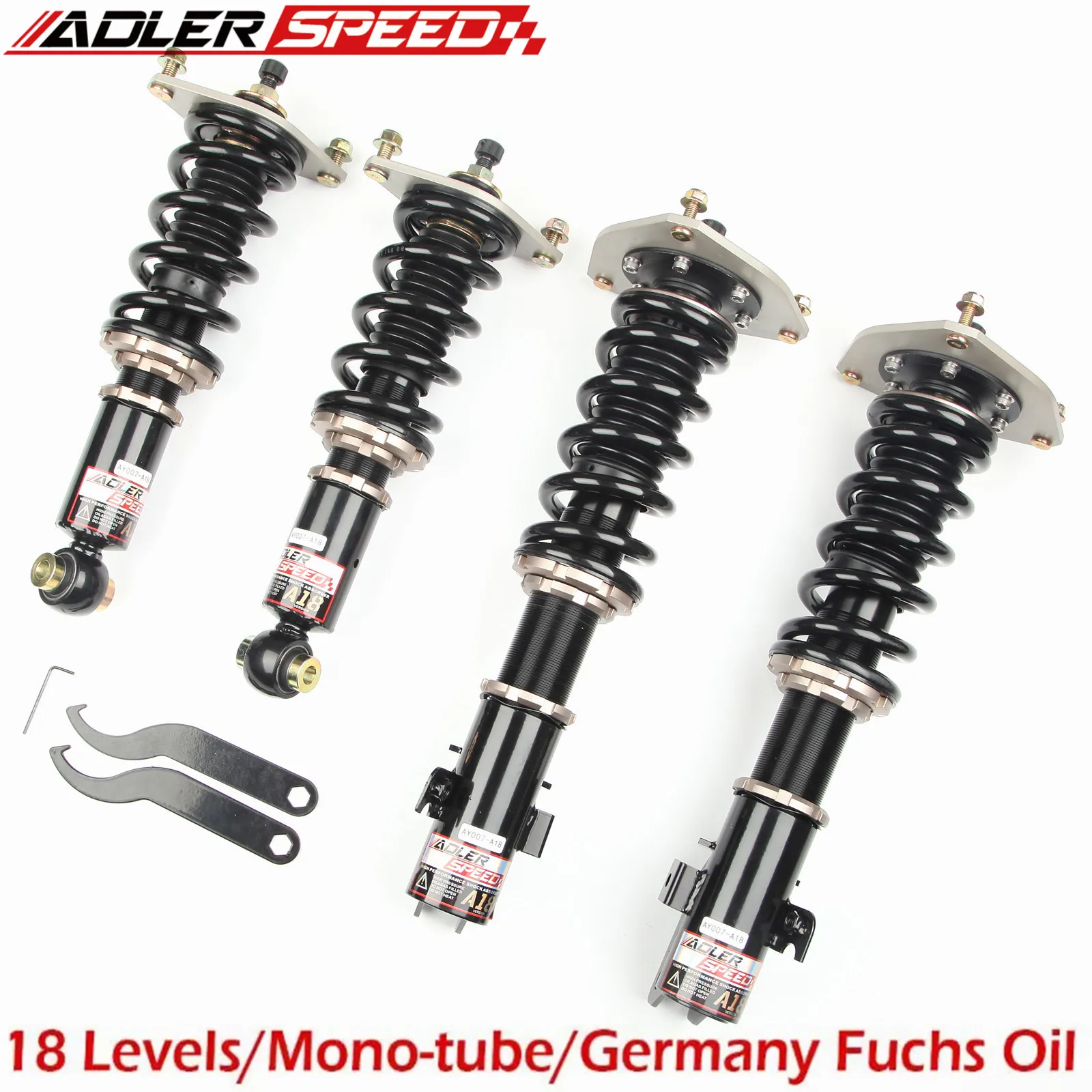 

ADLERSPEED 18 Level Damper Adjust Coilovers Suspension Kits For Subaru Impreza WRX (GR/GV) 2008-14