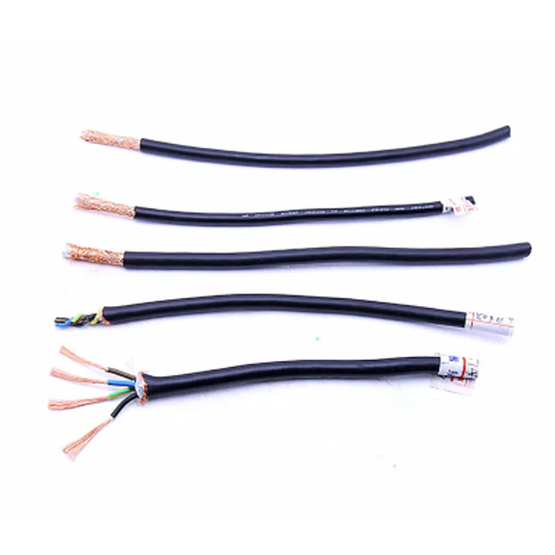 New 5M High Flexible Shielded Wire Stepper Motor Cable Spindle Connecting Line Signal Line Pure Copper Cord 3 Core 4 Core 5 Core