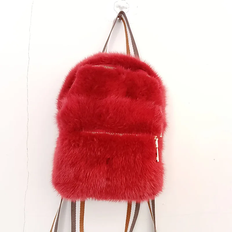 2022 New Real Mink Fur Backpack Women Luxury High Quality Fashion Small  Female Spring Travel Teenager Girls Back Bag - AliExpress