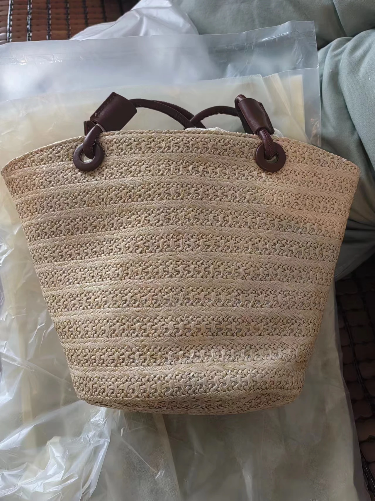 Bolso de paja de gran capacidad