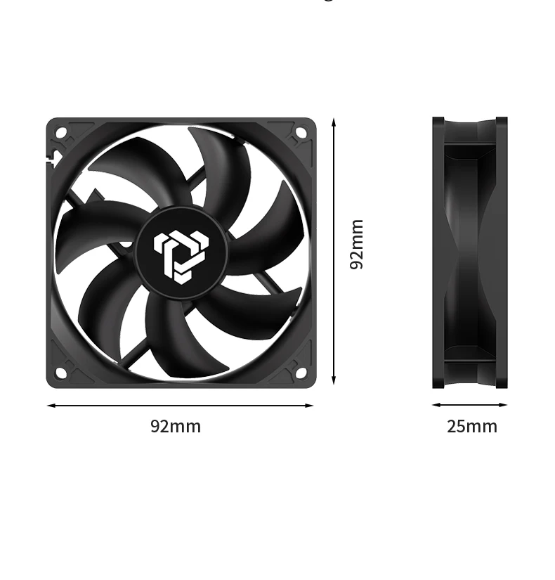 F9025 90mm PC Fan 1300RPM Constant Speed 3Pin add Big 4Pin Interface Suitable fo