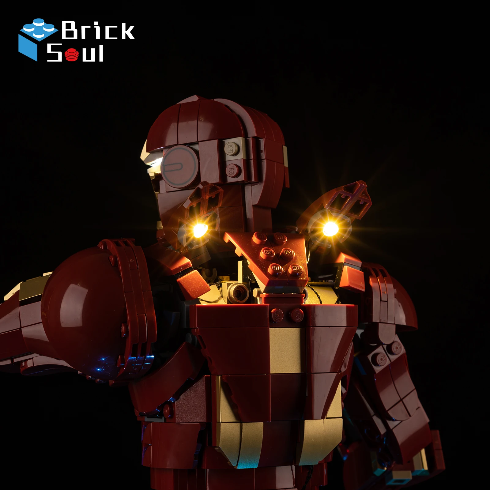 LED-Beleuchtungsset Geeignet für Lego Iron Man Mark 3 Sammleredition 76344 Modell DIY Spielzeugset Bausteine Nicht Enthalten – Detail 2