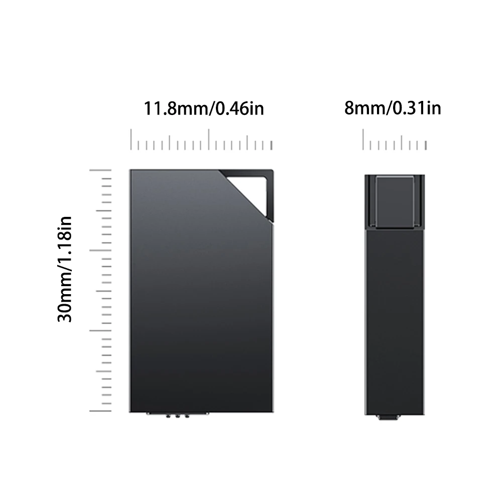 Voice Recorder 32GB Mini Voice Recorder 1.18-inch Smart Recorder Mini Digital Audio Noise Canceling MP3 Player