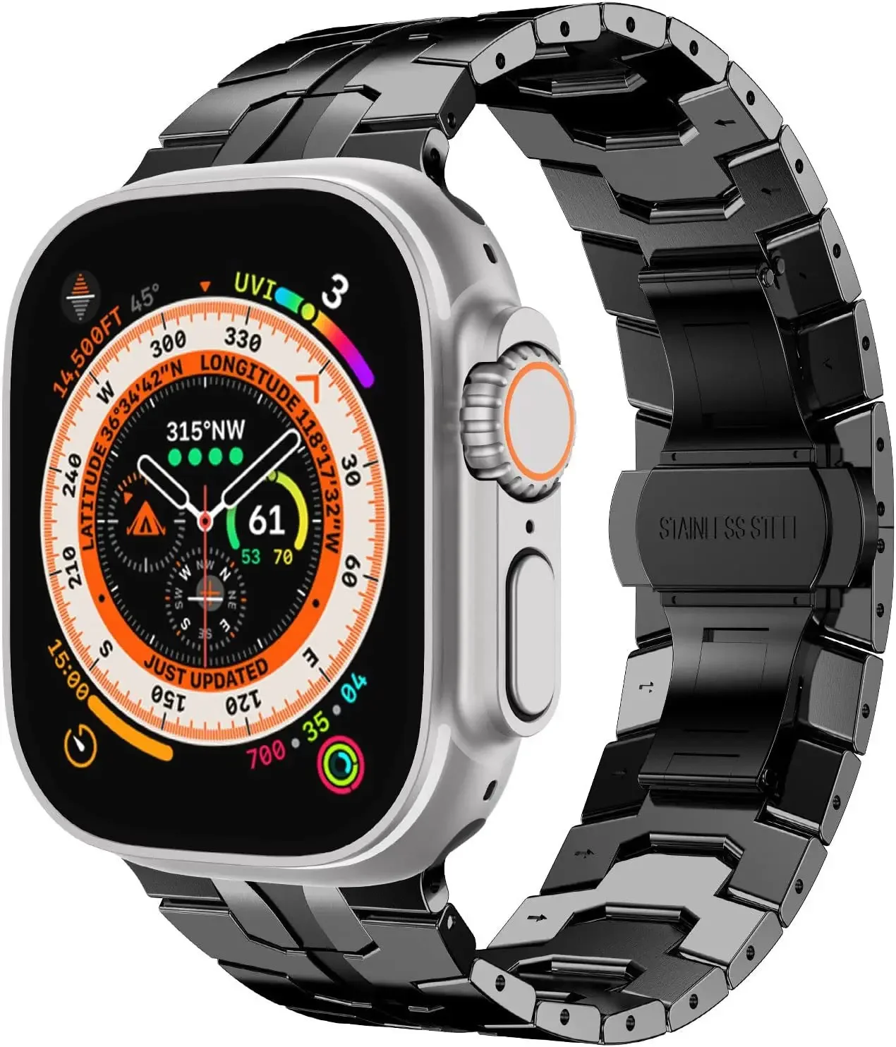 Stainless Steel Metal Strap for Apple Watch - Elegant Wristband Replacement