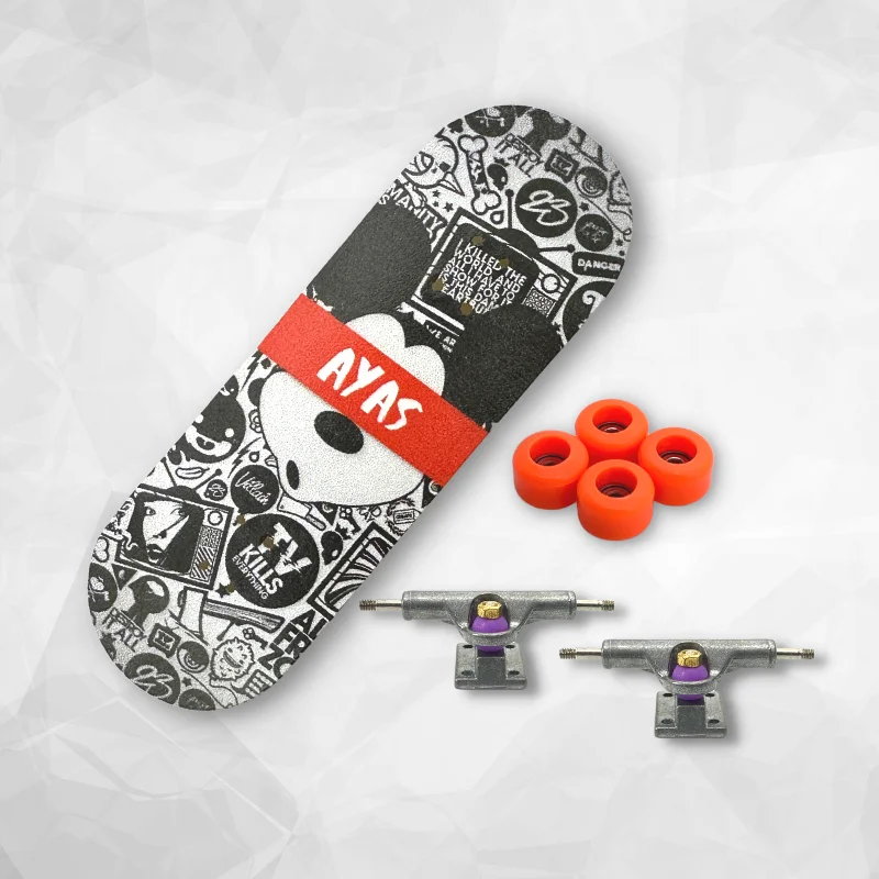 

Maple Professional Finger Skateboard 32mm Bearing Fingertip Double Rocker Second Generation Entry Wide Plate Creative Toy Gift