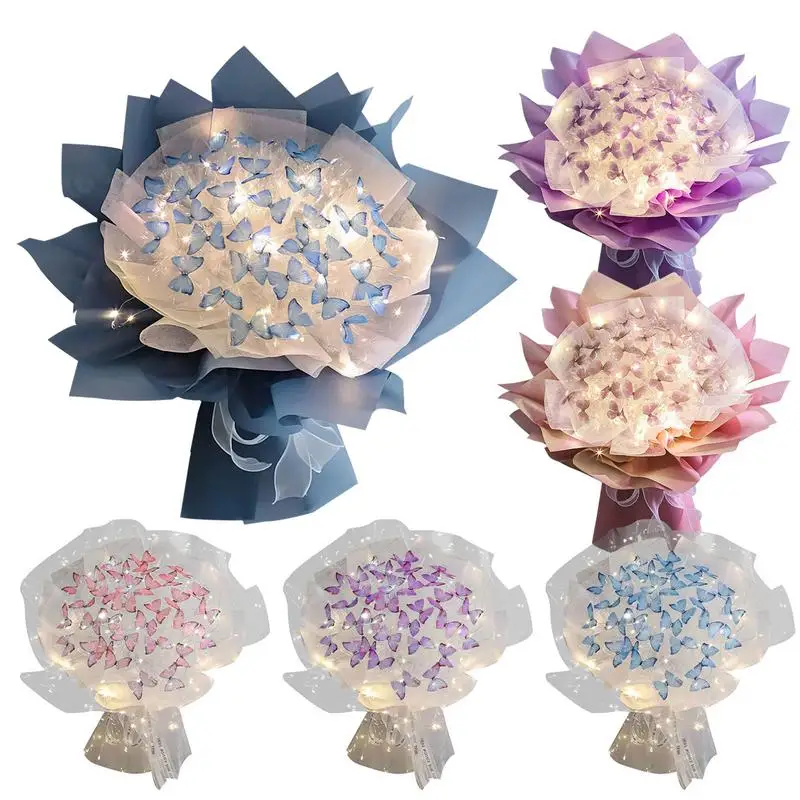 DIY Butterfly Bouquets Handmade Butterfly Flower Material Package