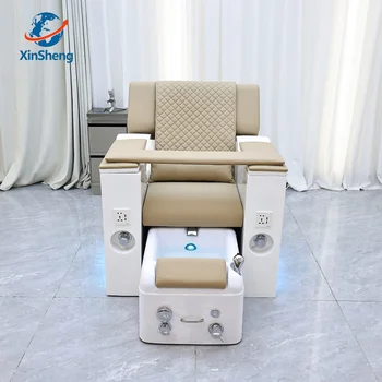 XinSheg 2025 Electric Pedicure Foot Spa Chair Nail Salon Sofa with Automatic Back Massage Can Lift Type Reclining Manicure Sofa