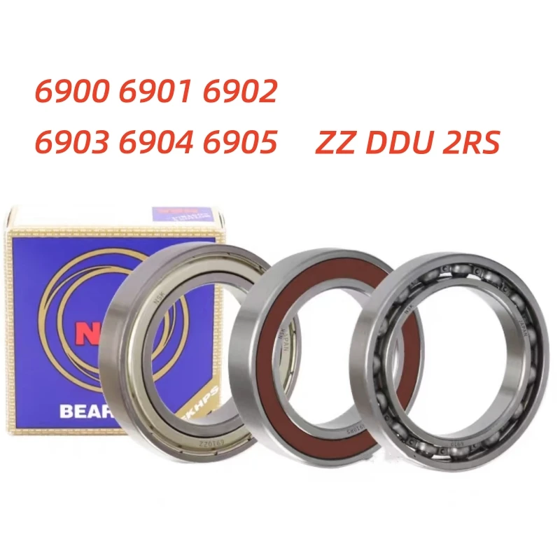 Japão de Paredes Finas Rolamento de Esferas Profundo do Sulco Peças de Bicicleta 6900 6901 6902 6903 6904 6905 Zzddu2rs Pcs Pcs