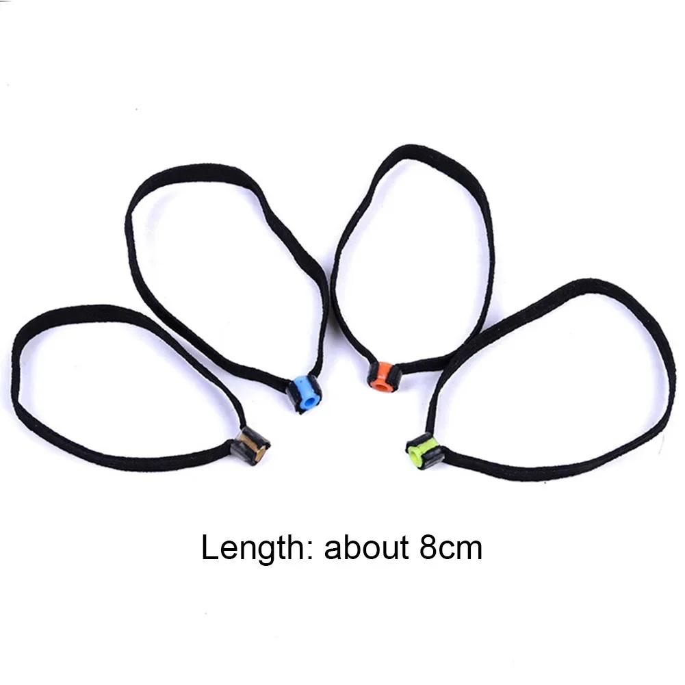 6pcs Fishing Tippet Spool Ring Nylon Tippet Line Holder Elastic Leading Rope Replacement Tackle Tool Fishing Accessories