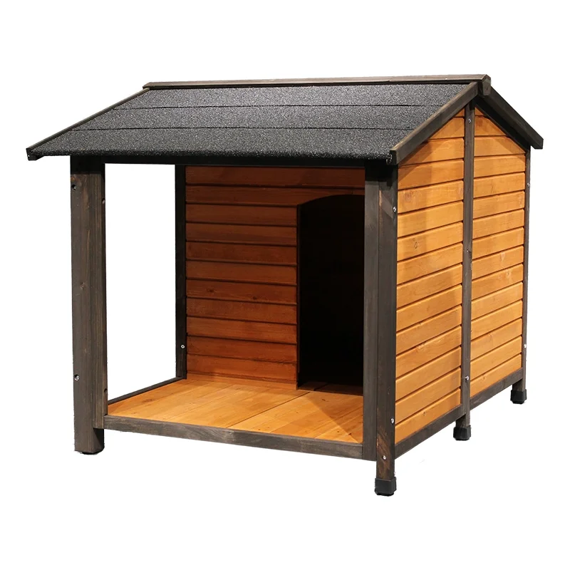 

China supplier direct sales various sizes all-season rainproof heat insulation and ventilated modern luxury solid wood dog house