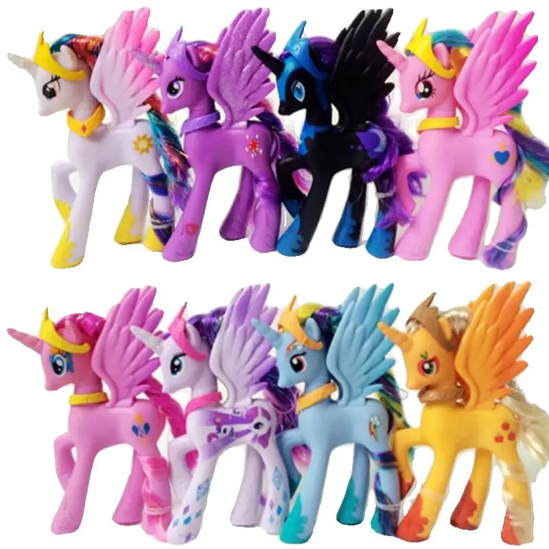 thumbnail image 2 of Figura de acción original de Little Pony de 14 cm, modelo de juguete de dibujos animados, caballo, muñeca de anime, decoración de pasteles, colección de juguetes para niñas, regalos para niños, 2 of 5