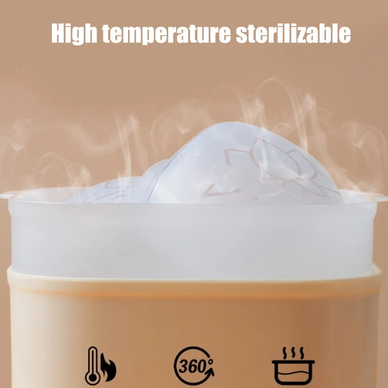 1pc New 70mL Large Capacity Baby Breastfeeding Milk Collector Safe Silicone Wearable Milk Saver Reusable Leak-proof Nursing Cup 6