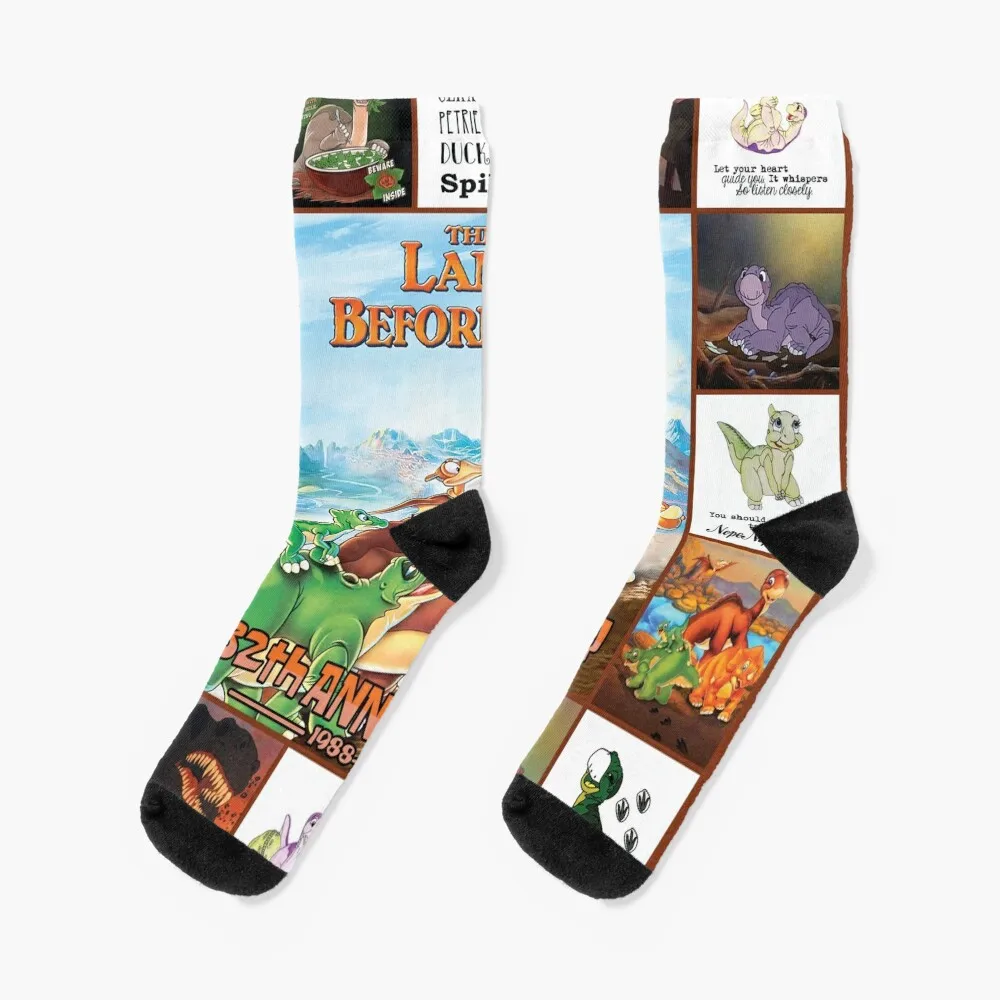 

The Land Before Time, Animated Adventure Films Socks snow kawaii Designer Man Socks Women's