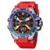 STRYVE Men's Watches 50M Waterproof Clock Alarm Reloj Hombre 8026 Dual Display Wristwatch Quartz Digital Clock Men 1