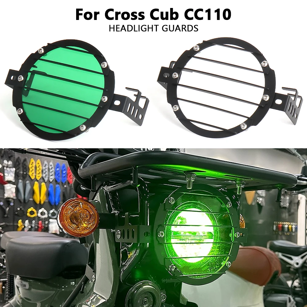 Accessori Moto Per Cross Cub Cc110 Faro Griglia Protezione Faro Copertura Luce Per Honda Cross Cub Cc 110 2023 2024