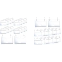 

Plastic Label Holders Price Tag Ticket Hanger Clips With Easy Button Design Lock Closure For Basket Market Grocery