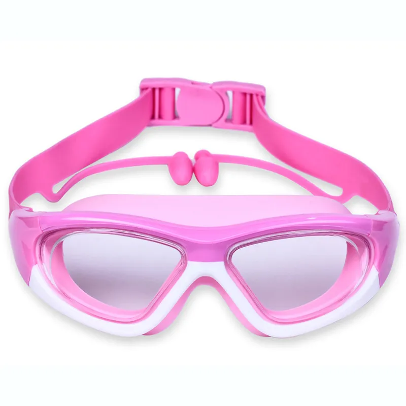 Swimming Goggles Professional kids With Earplugs Anti-Fog UV silicone Waterproof for children
