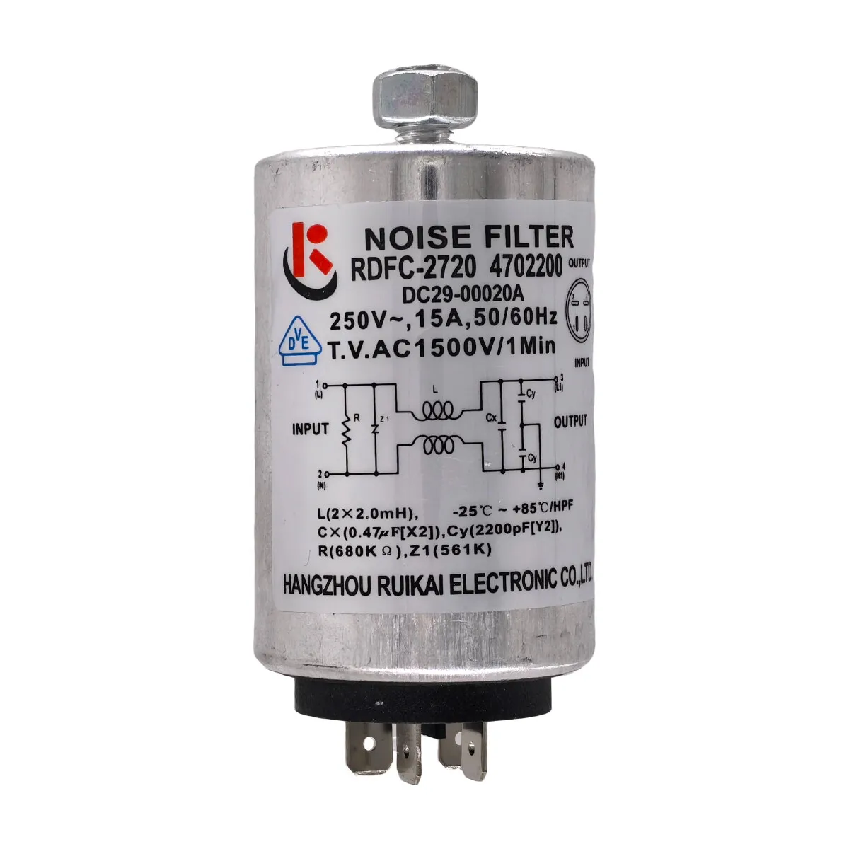 Capacitor Filter Noise filter DC29-00020A for Samsung Drum Washer
