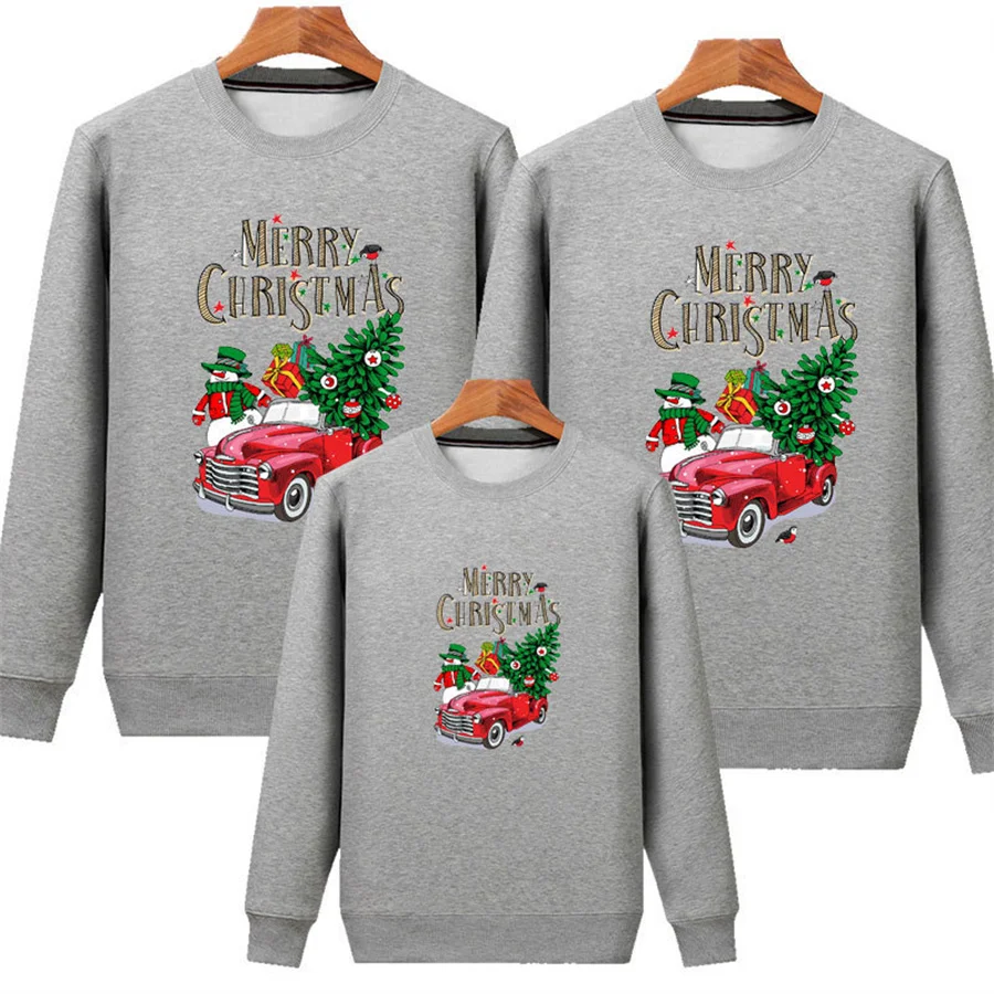 thumbnail image 1 of Conjuntos navideños familiares a juego Jersey divertido de Papá Noel para Navidad Suéter para madre, padre, niños y bebés Sudadera para parejas Pijama NoëL Famille, 1 of 5