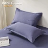 Fitted Bed Sheet With Elastic Band Solid Color Mattress Covers Protector For Single Double King Bed 100% Cotton 150/160/180x200 4